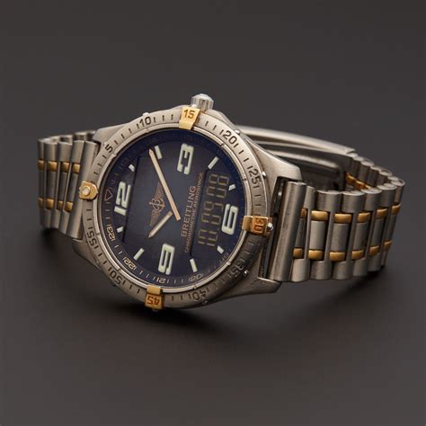 used mens breitling watches|pre owned breitling aerospace.